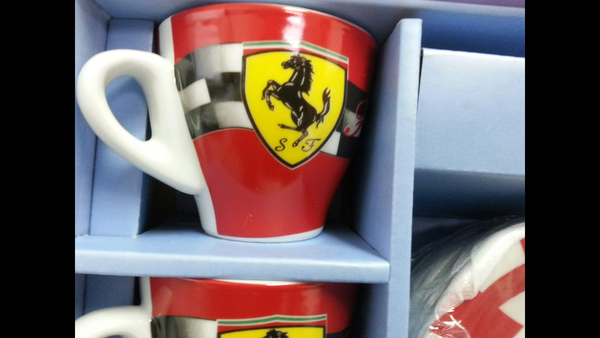 Set Coffee Cups Mod Ferrari / Set Tazze Caffe Mod Ferrari