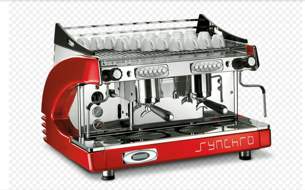 Synchro Espresso Coffee Machine 3 Group with Grinder